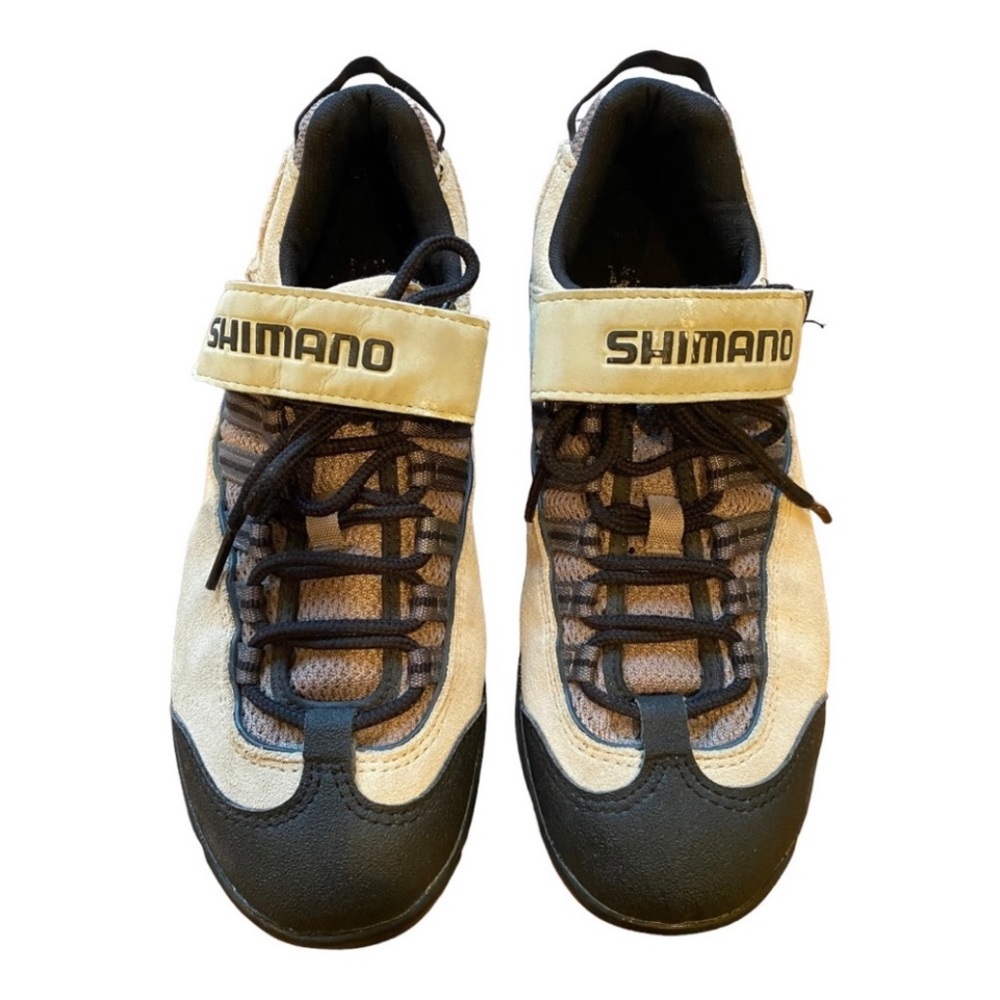 Shimano SPD Beige & Black Cycling Shoes with Shimano Clips